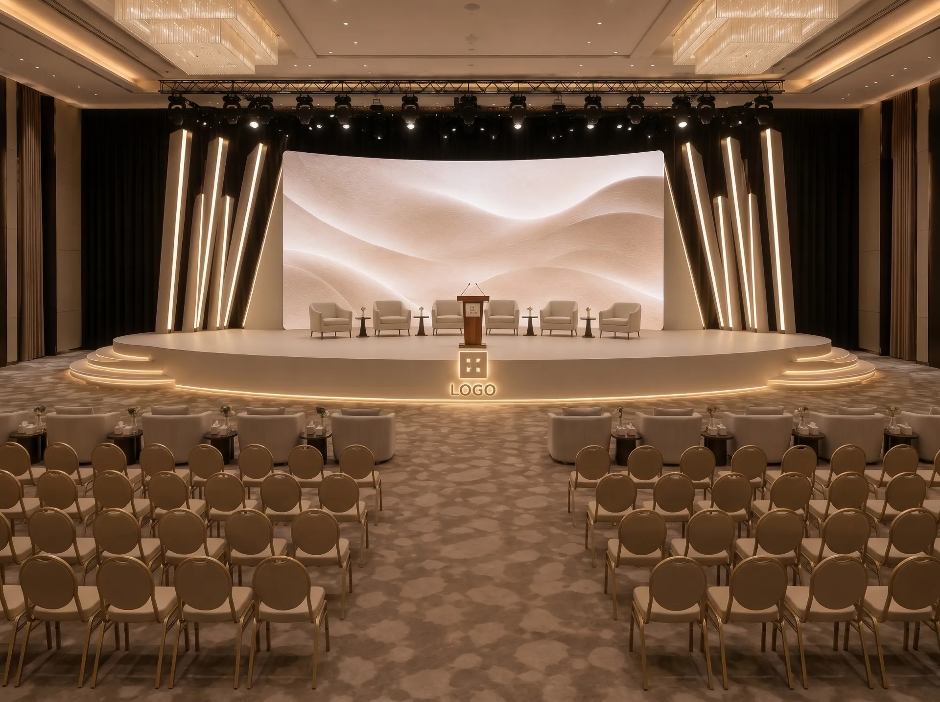 Gala stage production design UAE