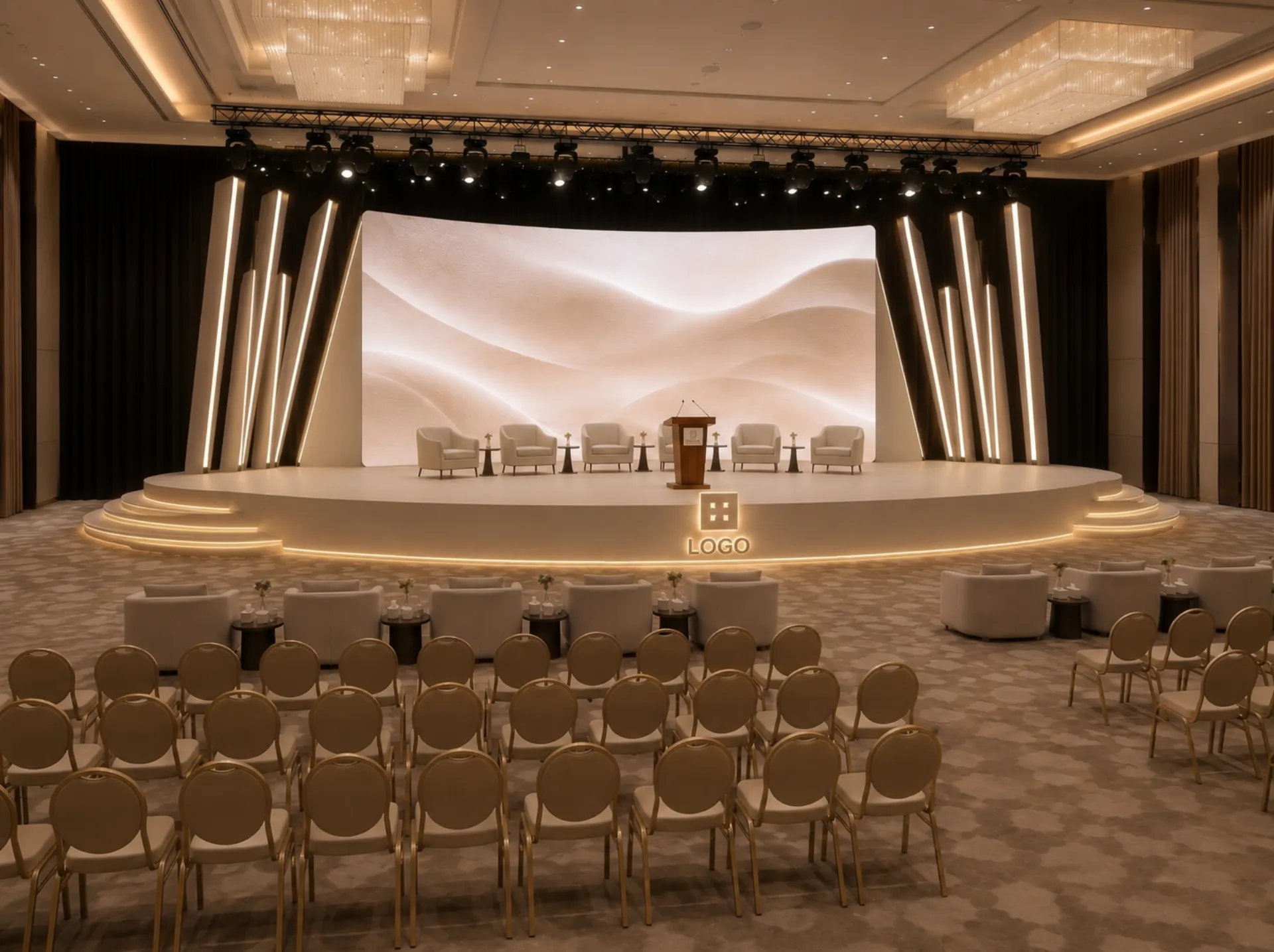 Ceremony stage design UAE