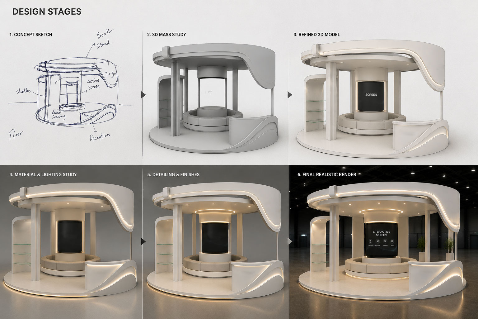 Brand exhibition pavilion design Dubai