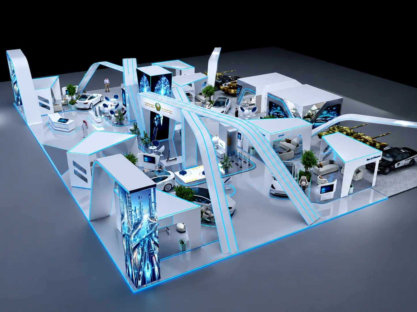 Ministry of Interior pavilion aerial masterplan exhibition design UAE